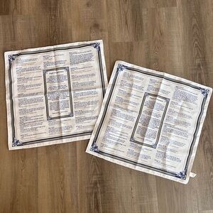Bible Verse Handkerchief Scripture & Prayers - Set of 2